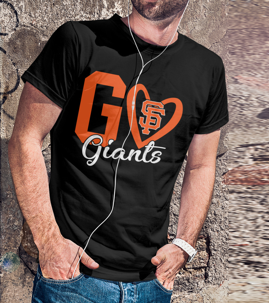 Go Giants SF Heart T-Shirt