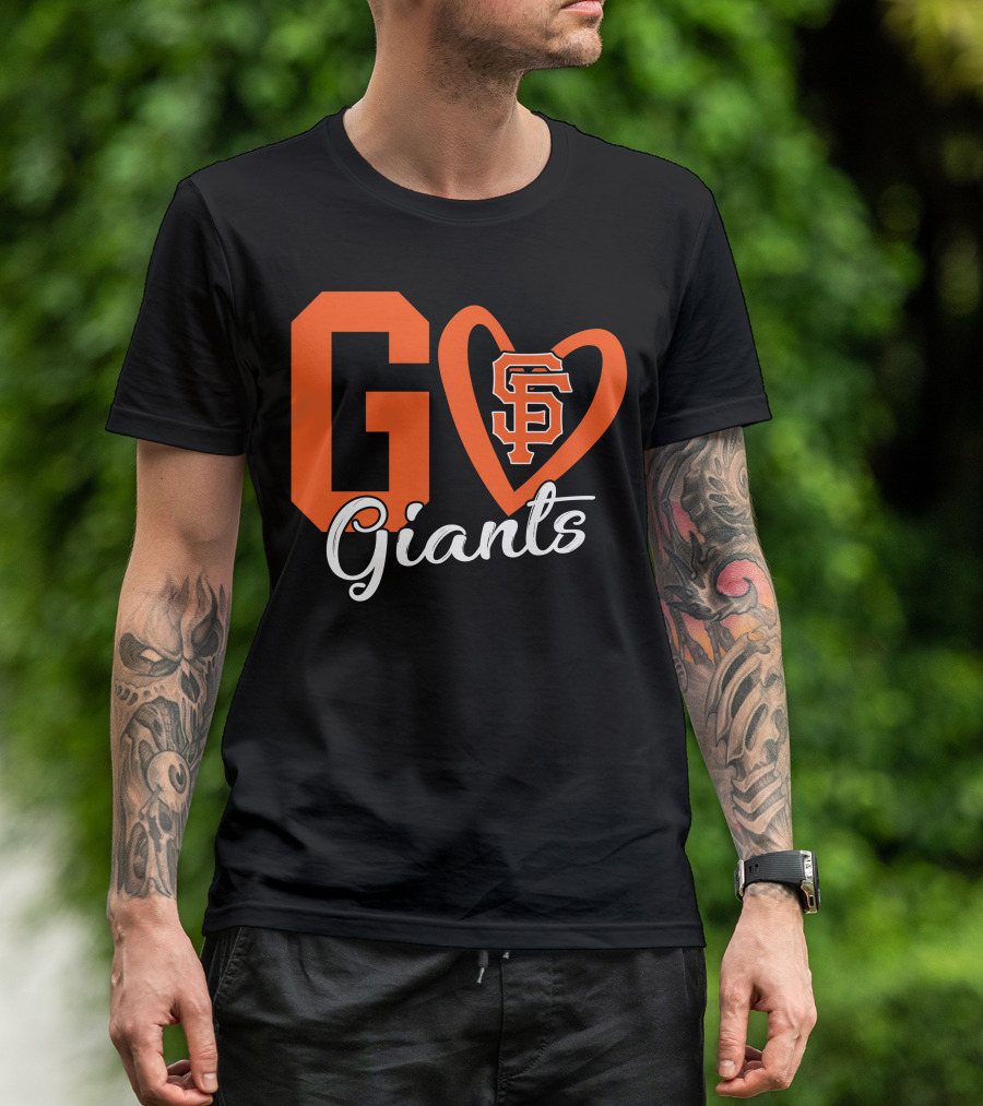 Go Giants SF Heart T-Shirt