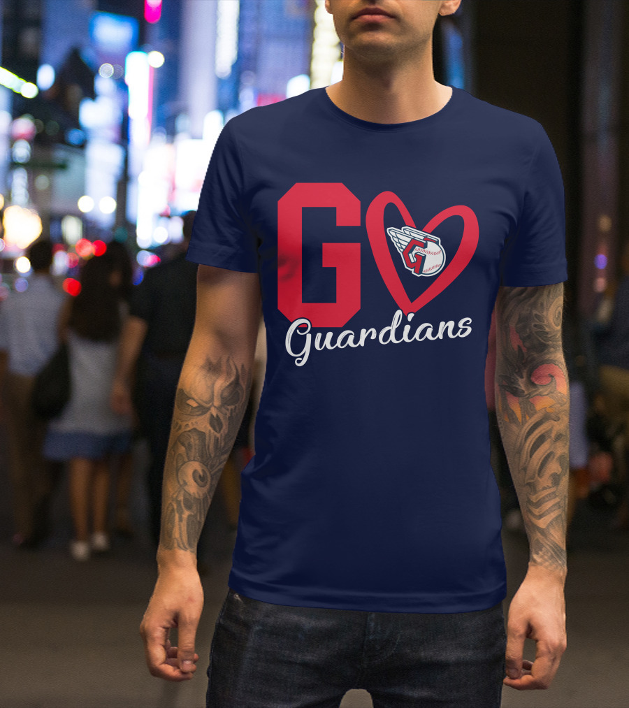Go Guardians Baseball Heart Winged T-Shirt