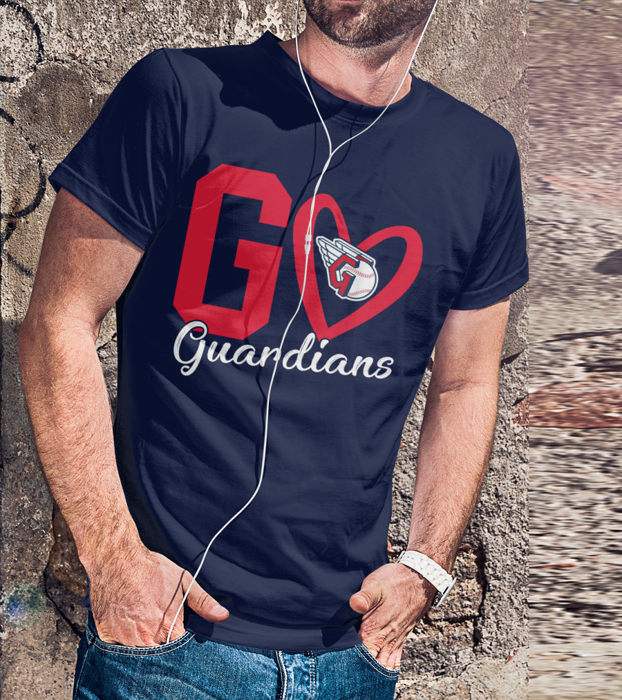 Go Guardians Baseball Heart Winged T-Shirt