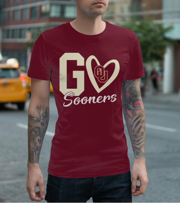 Go Sooners OU Heart T-Shirt