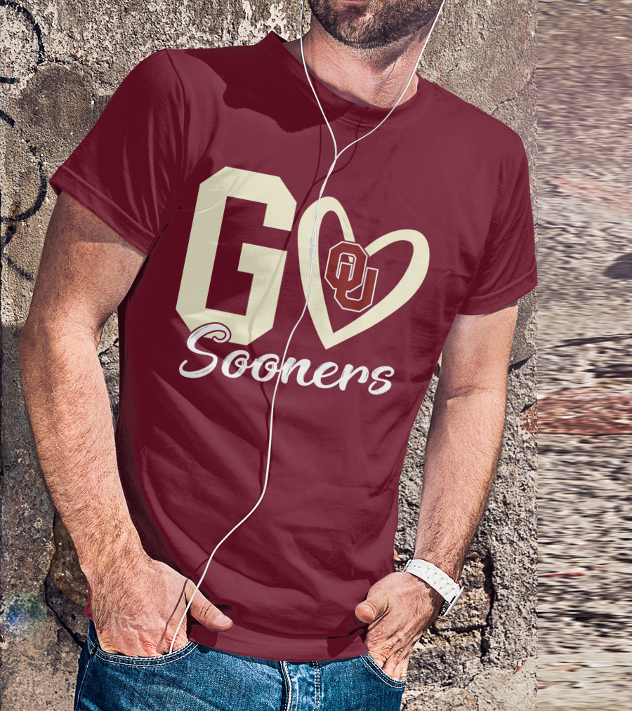 Go Sooners OU Heart T-Shirt