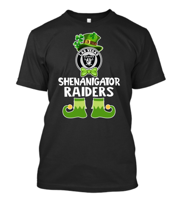 Las Vegas Raiders Shenanigator St. Patrick's Day Leprechaun Fun T-Shirt