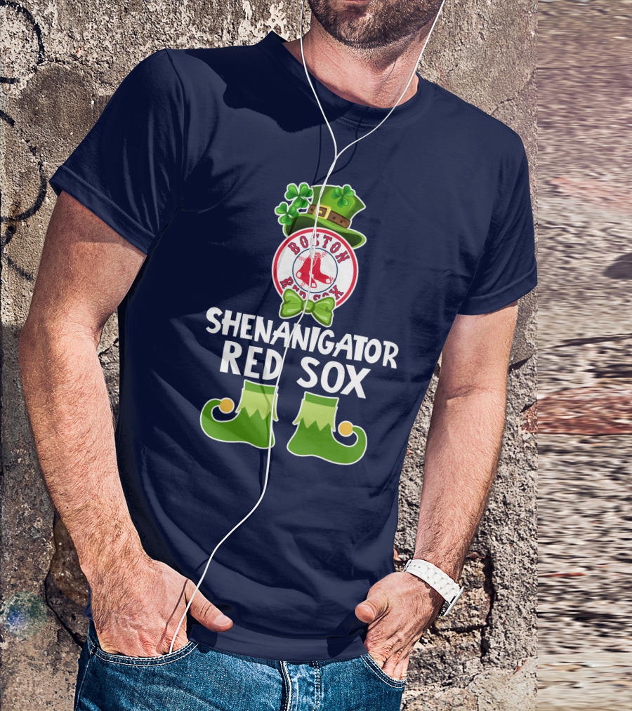 Boston Red Sox Shenanigator Leprechaun St. Patrick's Day T-Shirt