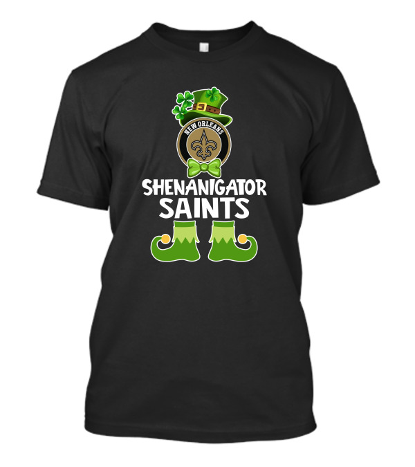 New Orleans Shenanigator Saints Funny Leprechaun St. Patrick's Day T-Shirt