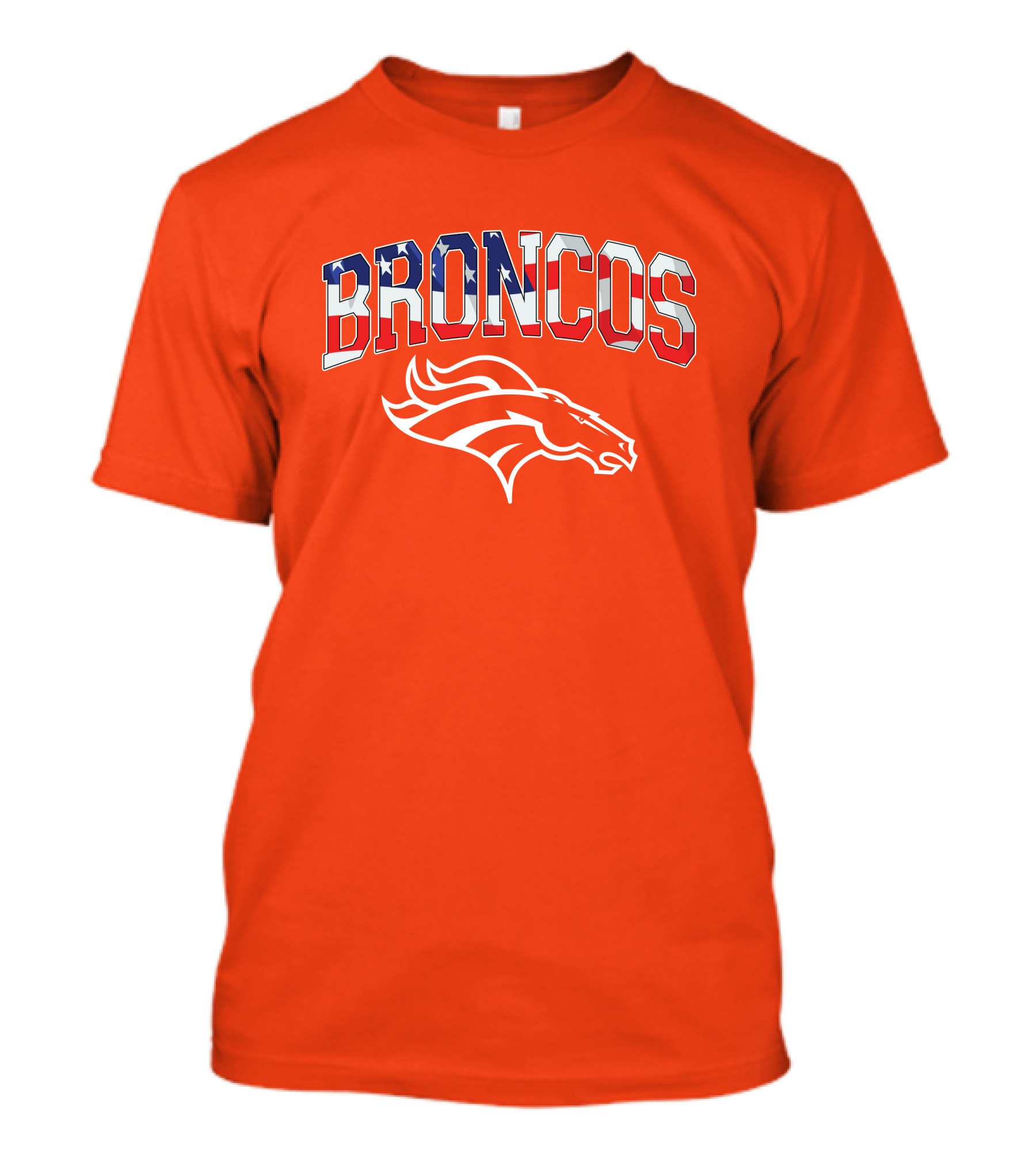Denver Broncos American Flag T-Shirt