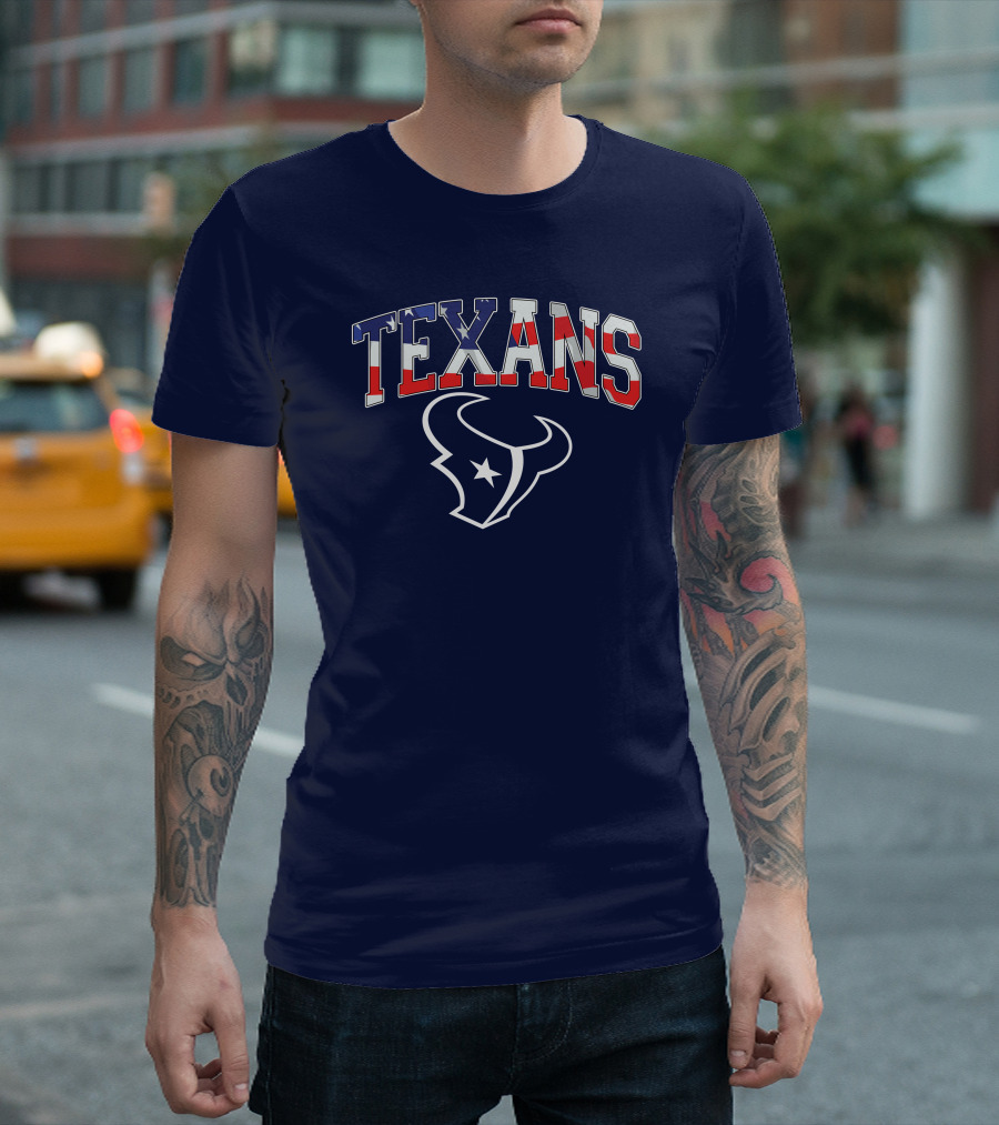 Texans American Flag T-Shirt