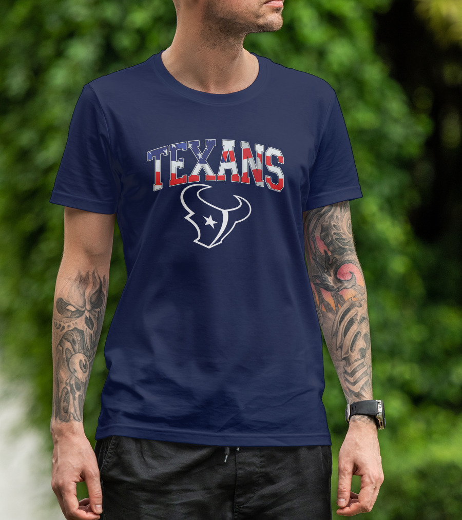 Texans American Flag T-Shirt