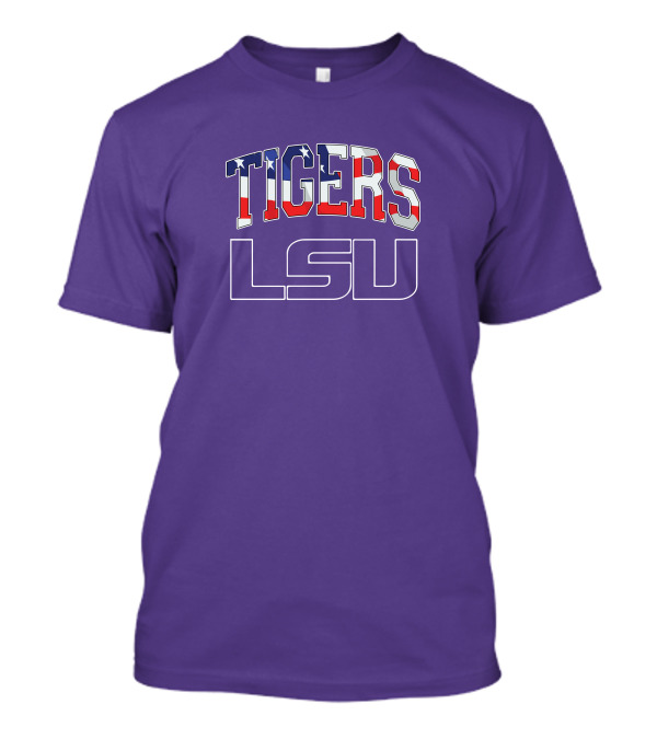 LSU Tigers American Flag T-Shirt