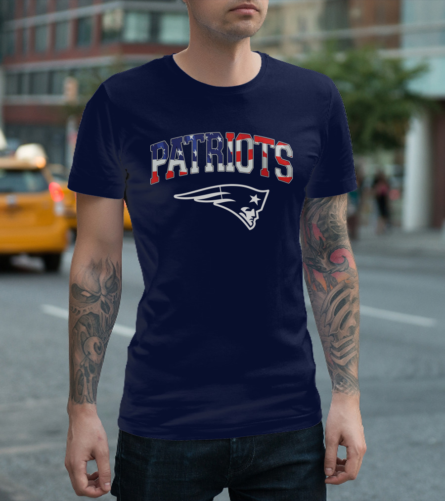 Patriots American Flag New England Patriots T-Shirt
