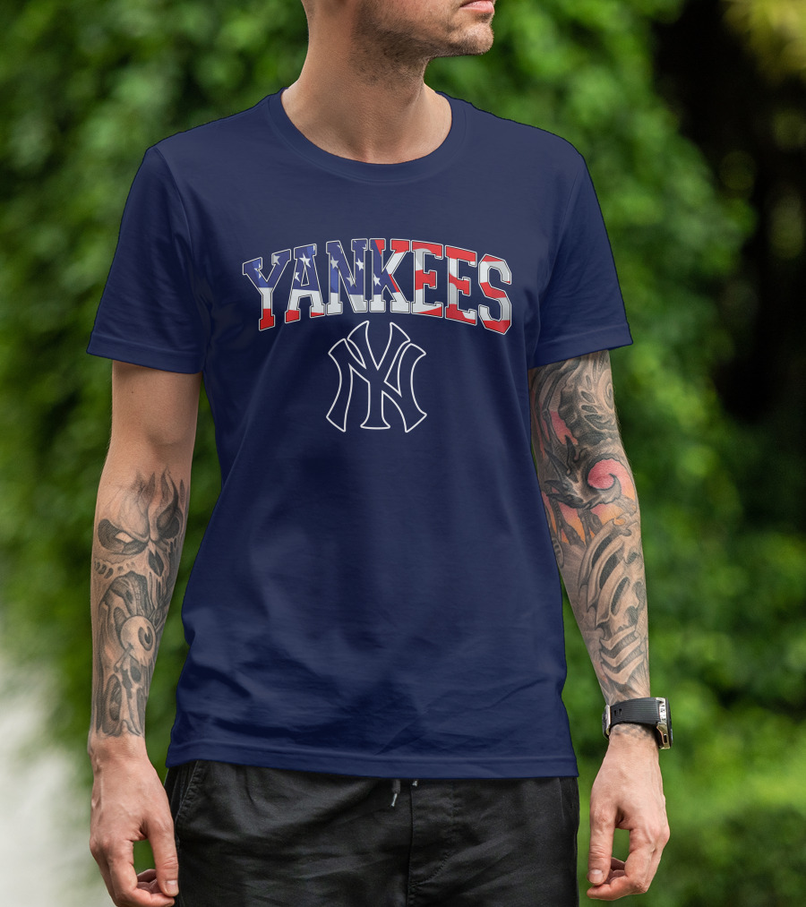 YANKEES American Flag NY T-Shirt