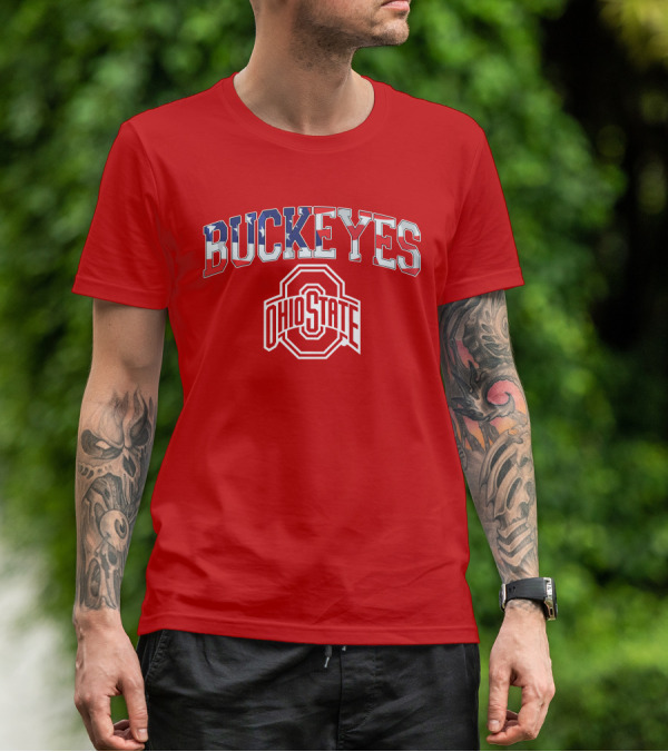 Ohio State Buckeyes American Flag Buckeyes Ohio State T-Shirt