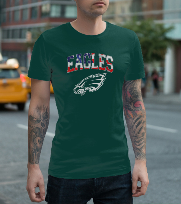 Eagles American Flag Philadelphia T-Shirt