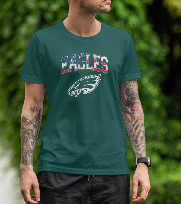 Eagles American Flag Philadelphia T-Shirt