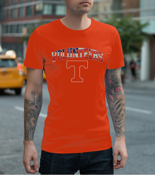 Tennessee Volunteers American Flag T T-Shirt