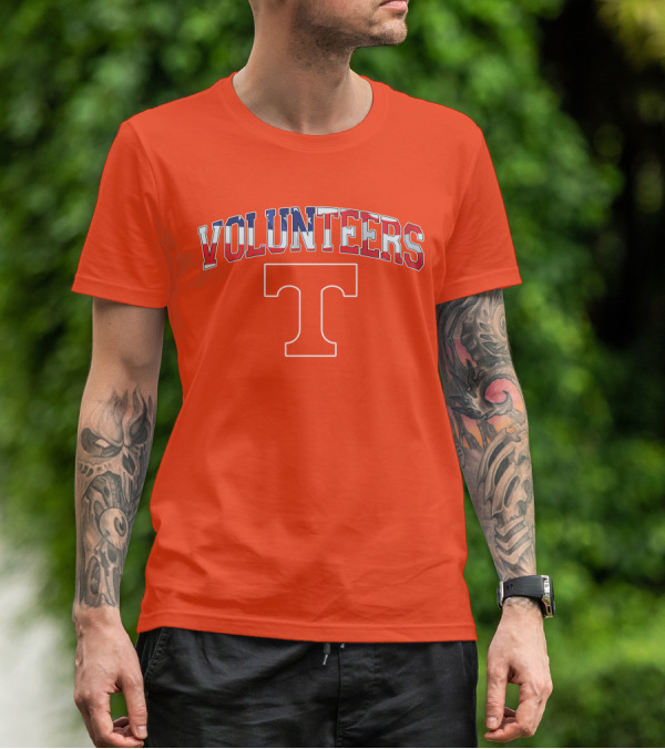 Tennessee Volunteers American Flag T T-Shirt