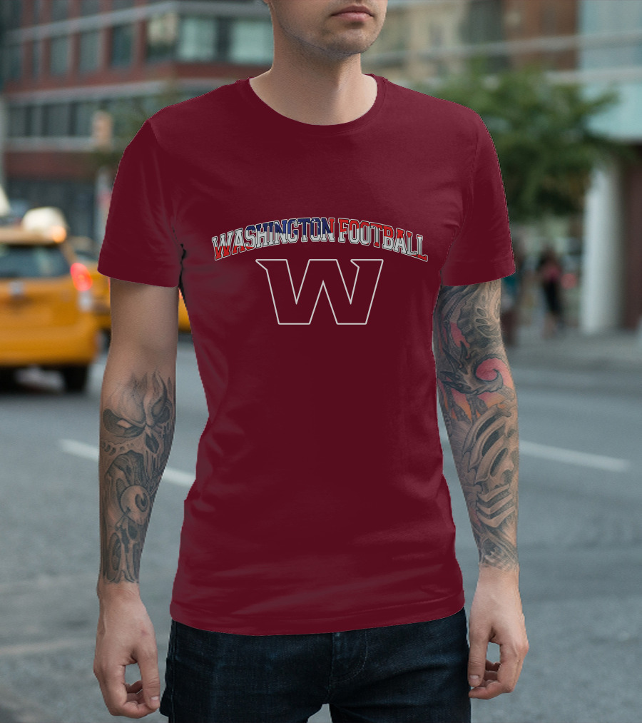 Washington Football American Flag W T-Shirt
