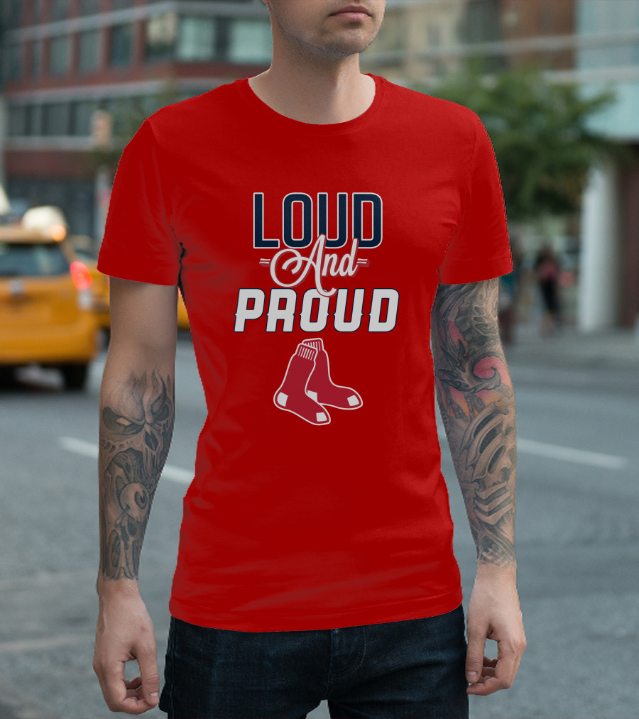 Boston Red Sox Loud and Proud Socks T-Shirt