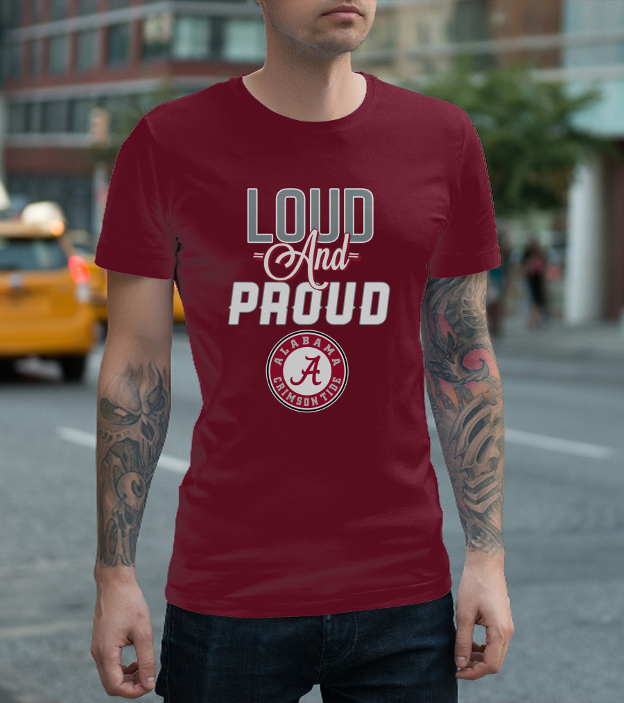 Alabama Crimson Tide Loud and Proud Enthusiast Spirit T-Shirt