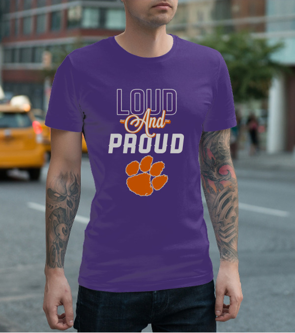 Loud And Proud Clemson Tigers Paw T-Shirt