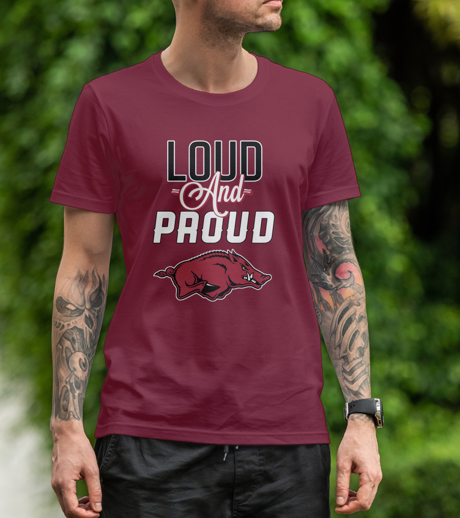 Arkansas Razorbacks Loud And Proud Wild Hog T-Shirt