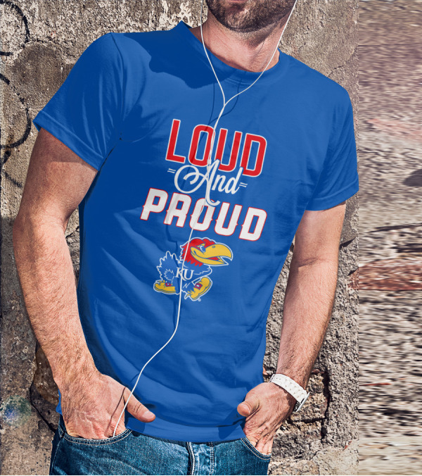 Kansas Jayhawks Loud And Proud KU Jayhawk T-Shirt