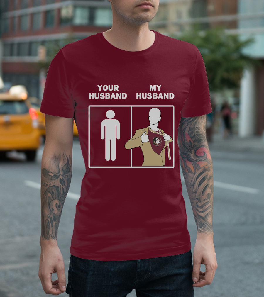 Florida State Seminoles Your Husband My Husband Superfan T-Shirt