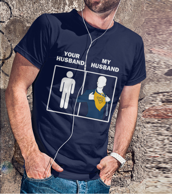 WVM Your Husband My Husband WV Logo Superman T-Shirt