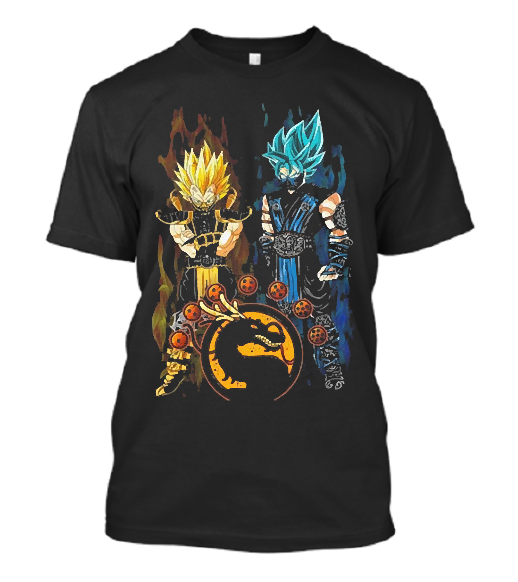 Goku Vegeta Dragon Ball Mortal Kombat Fusion T-Shirt