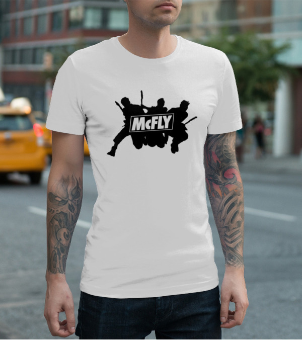 Mcfly Busted Comic Vs Battle Iconic Marteee Fan Collaboration T-Shirt