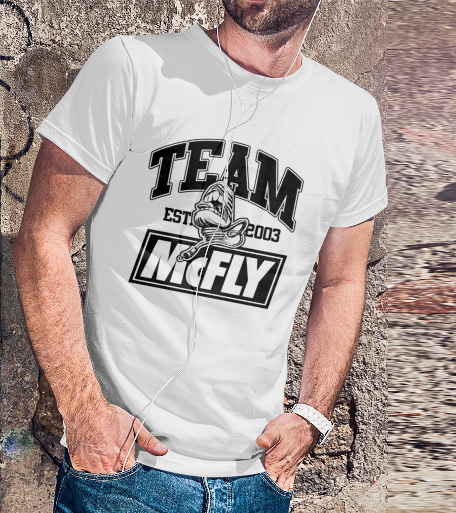 Team McFly Iconic Fist Bump Gesture T-Shirt