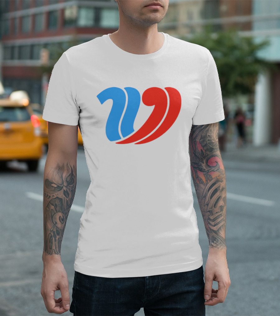 Vulfansa Blue Red Stylized W Icon T-Shirt