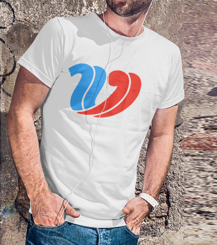 Vulfansa Blue Red Stylized W Icon T-Shirt