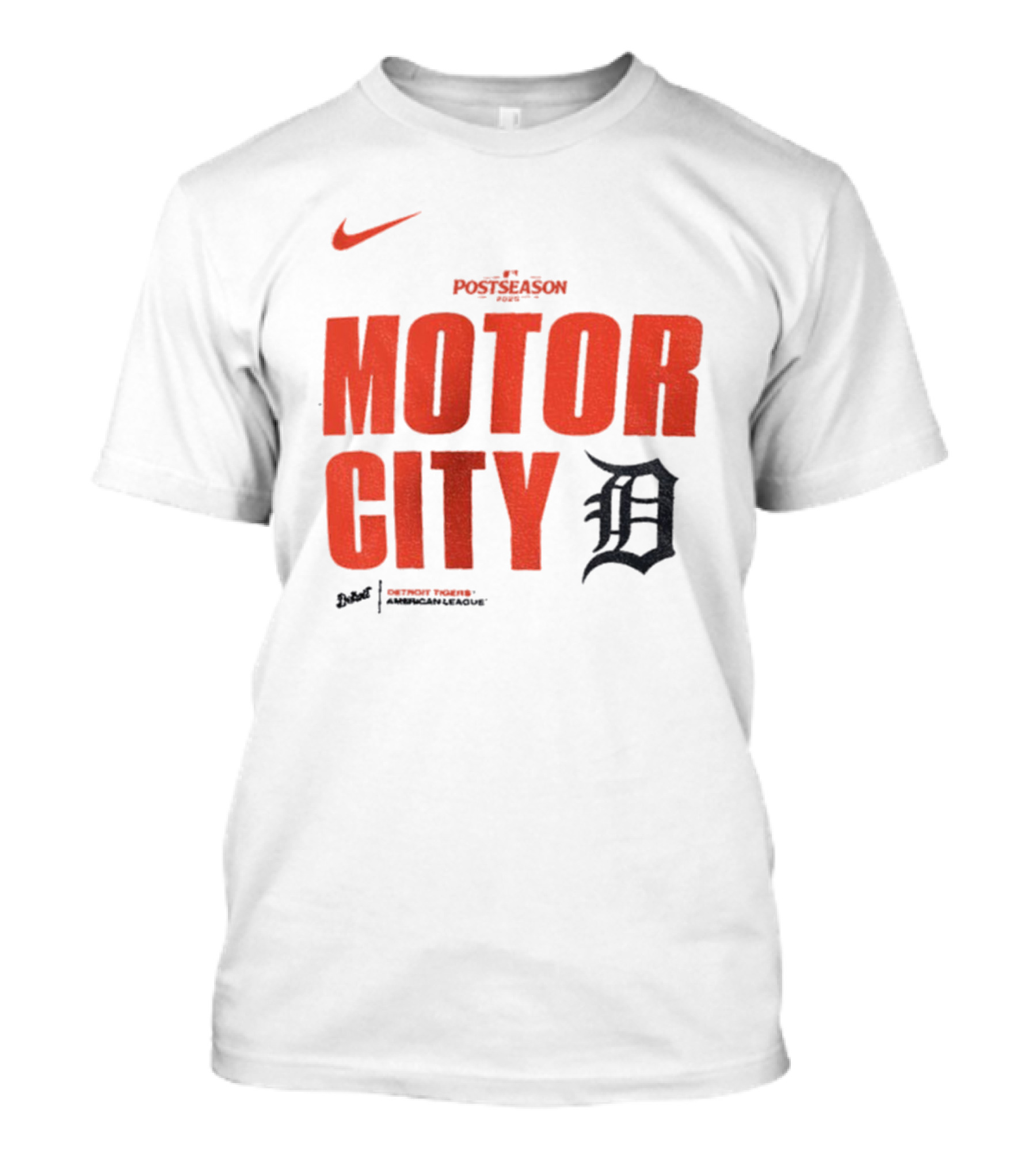 Nike 2025 MLB Postseason Motor City Detroit Tigers T-Shirt
