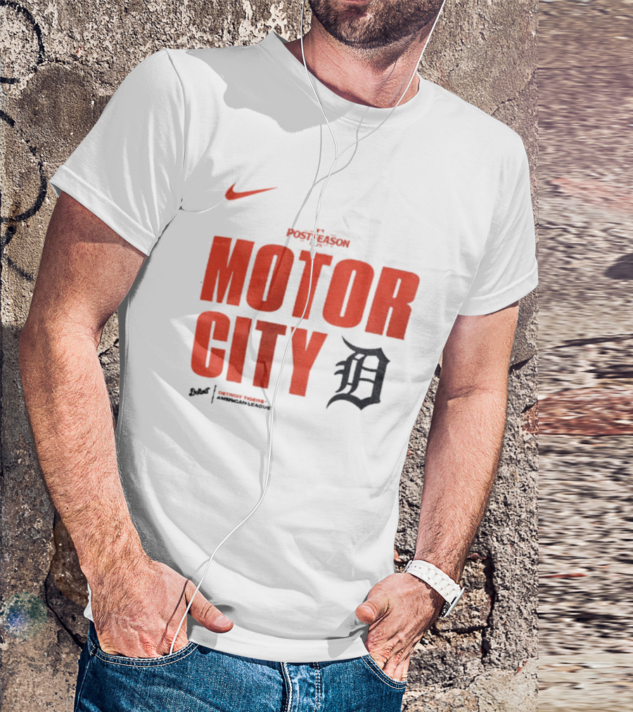 Nike 2025 MLB Postseason Motor City Detroit Tigers T-Shirt