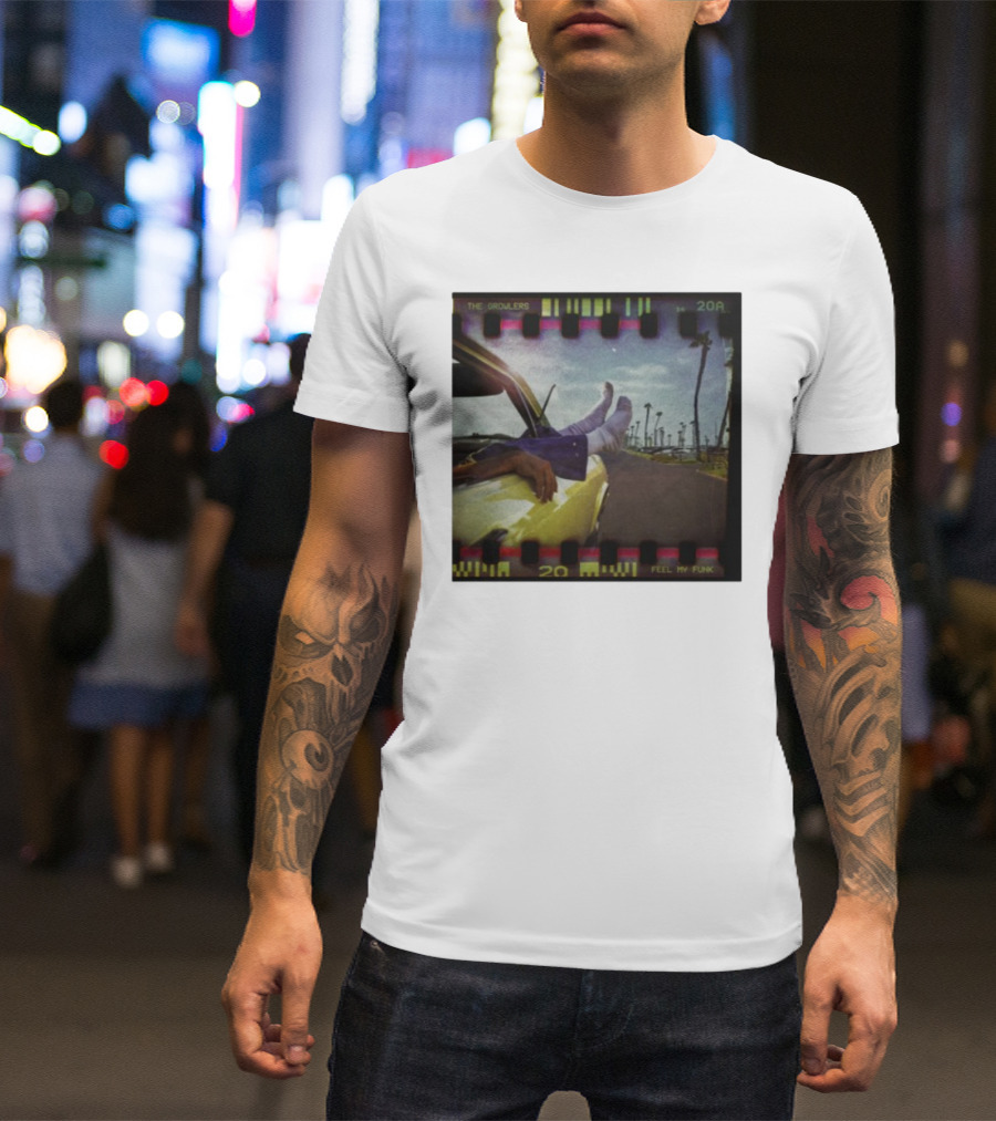 The Growlers Feel My Funk Vintage Filmstrip Car Ride Palms T-Shirt