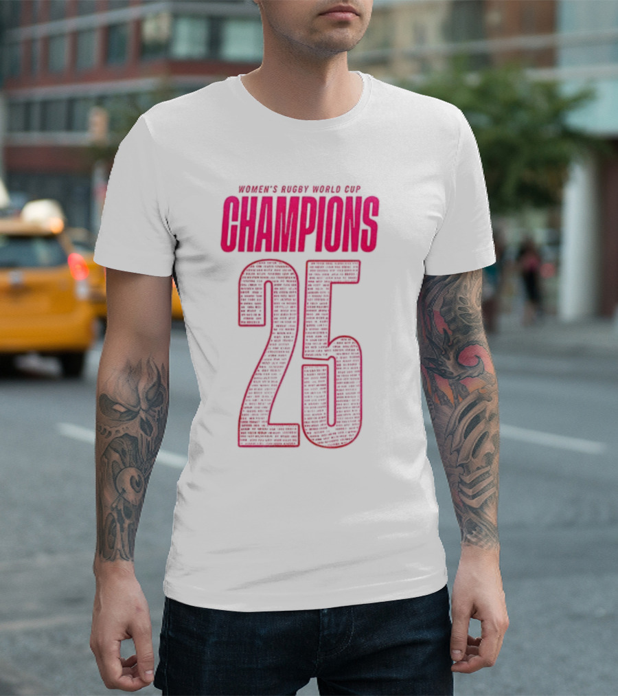 England Women Rugby World Cup Champions 25 T-Shirt