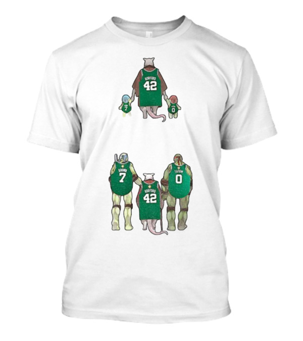 Horford 42 The Jays Ninja Turtles Rondo 7 Tatum 0 Boston Celtics T-Shirt