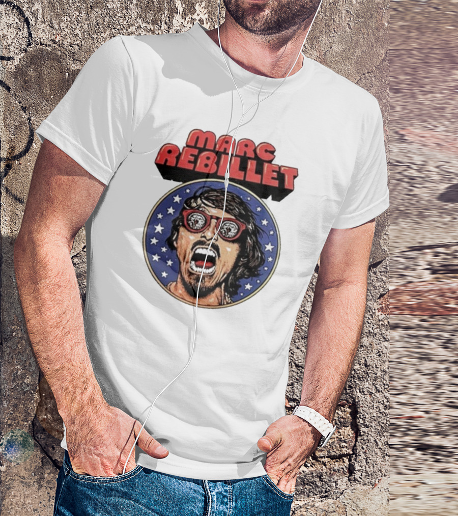 Marc Rebillet North America Tour 2025 Retro Stars Sunglasses Head T-Shirt