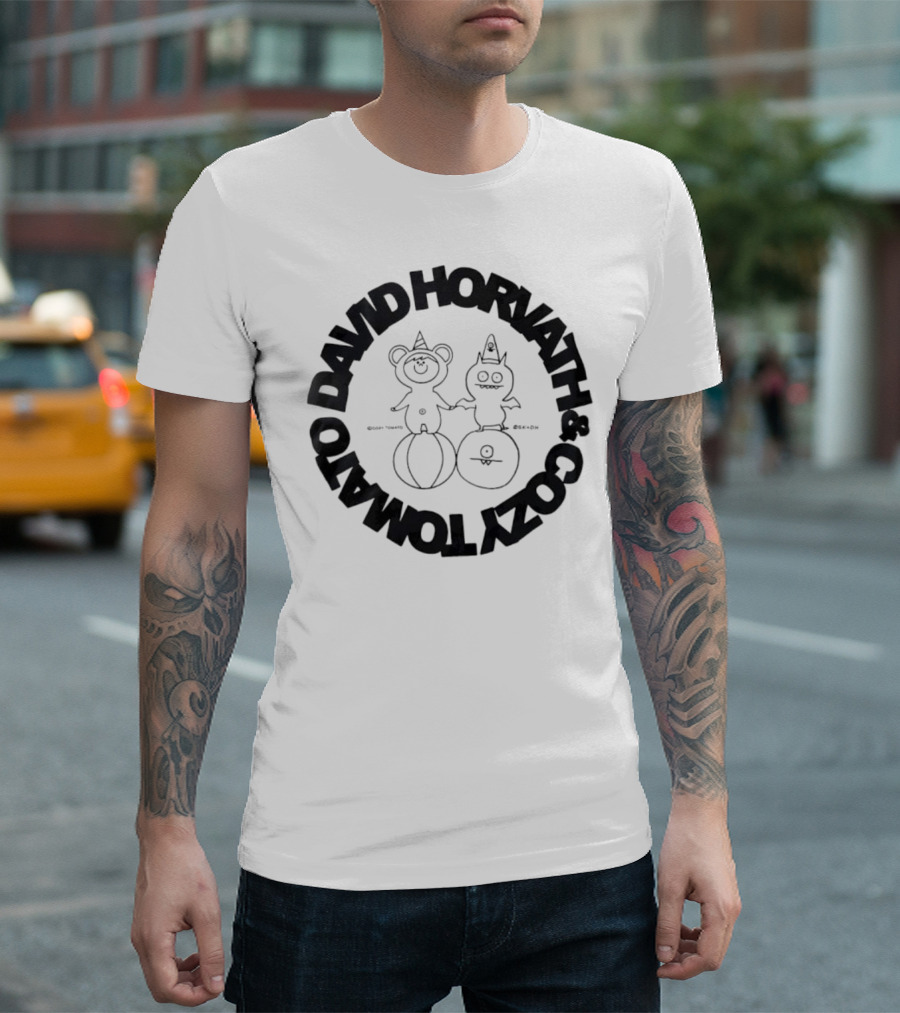 David Horvath Cozy Tomato Bear Tomato Character Design T-Shirt