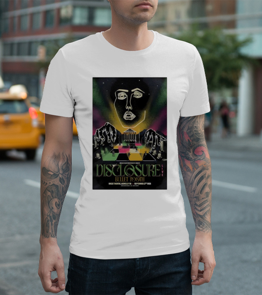 Disclosure Live Bullet Tooth September 27th 2025 Greek Theatre Berkeley CA T-Shirt
