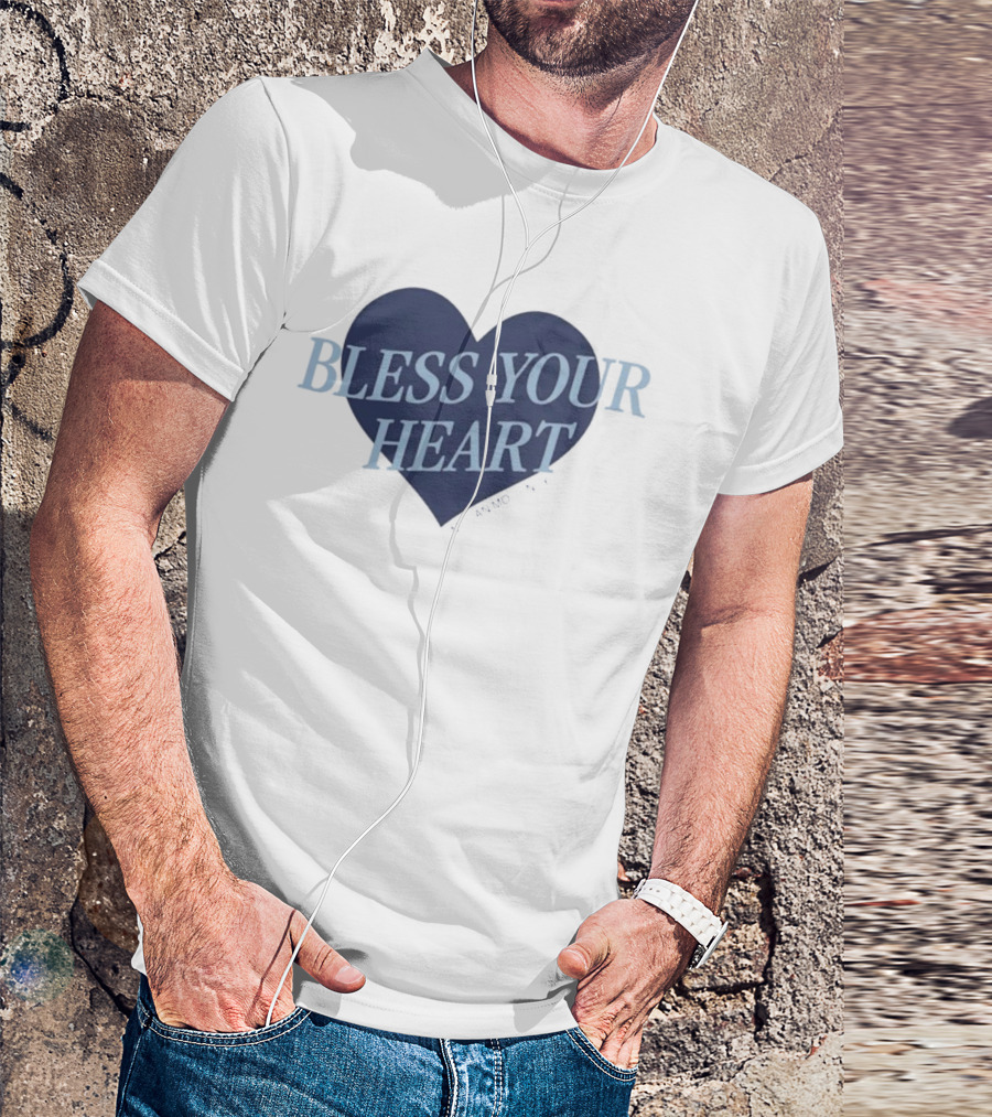 Bless Your Heart Megan Moroney Heart Design T-Shirt