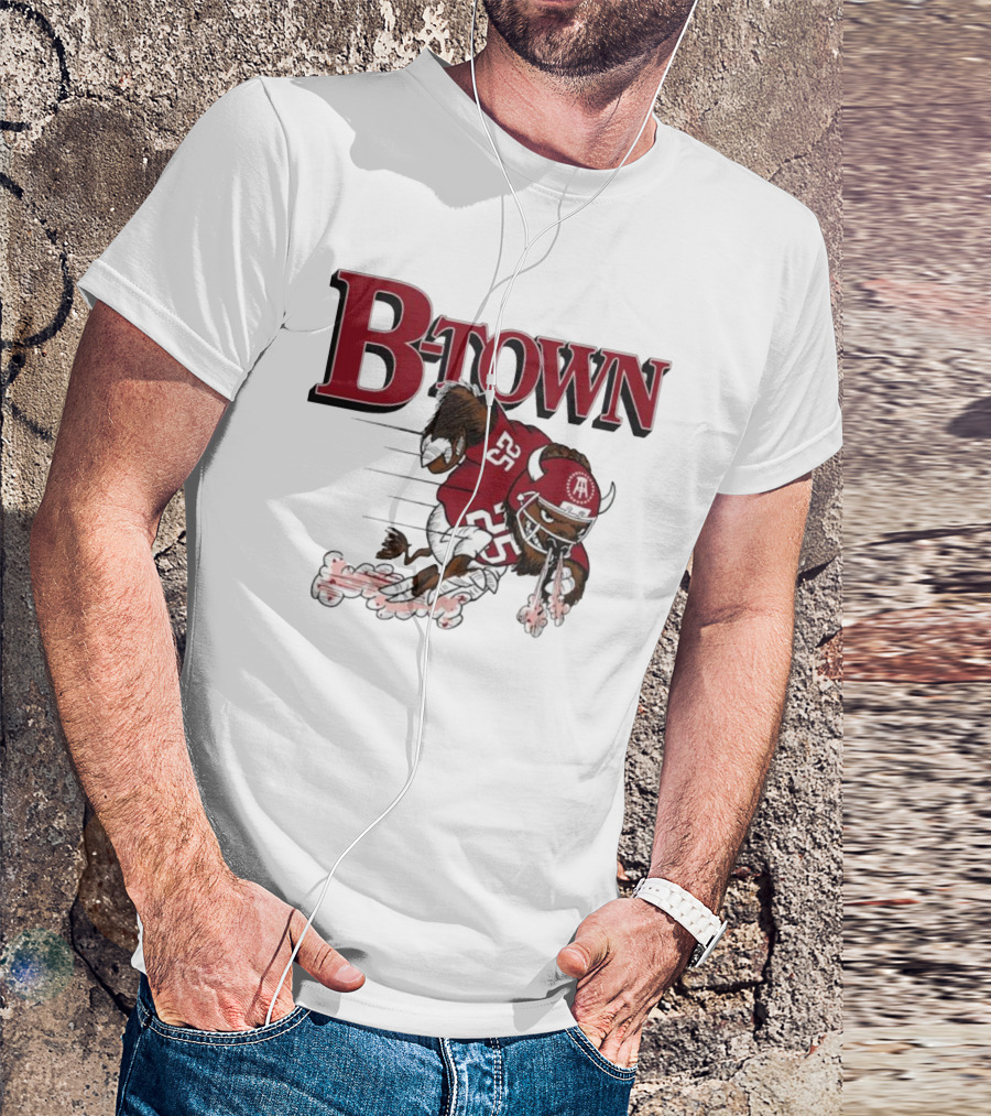 B-Town Bison Football Indiana Sooners 25 T-Shirt