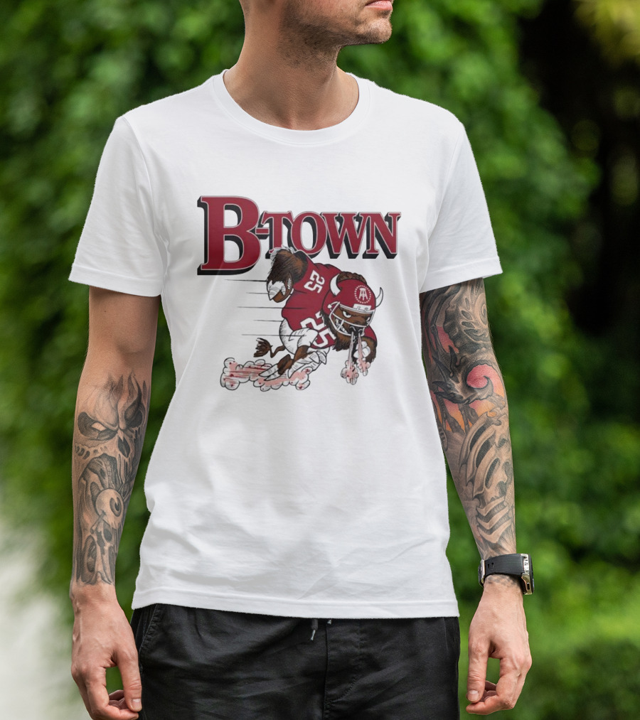 B-Town Bison Football Indiana Sooners 25 T-Shirt