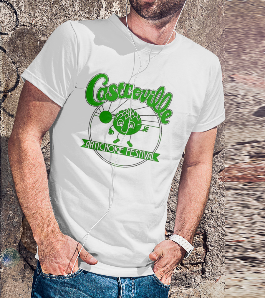 Castroville Artichoke Festival Fun Green Character T-Shirt