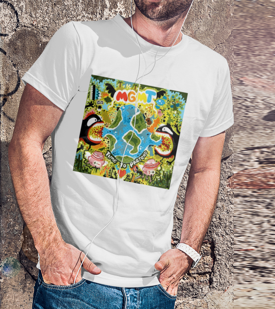 MGMT Time To Pretend EP Colorful Nature Fantasy Album Art T-Shirt