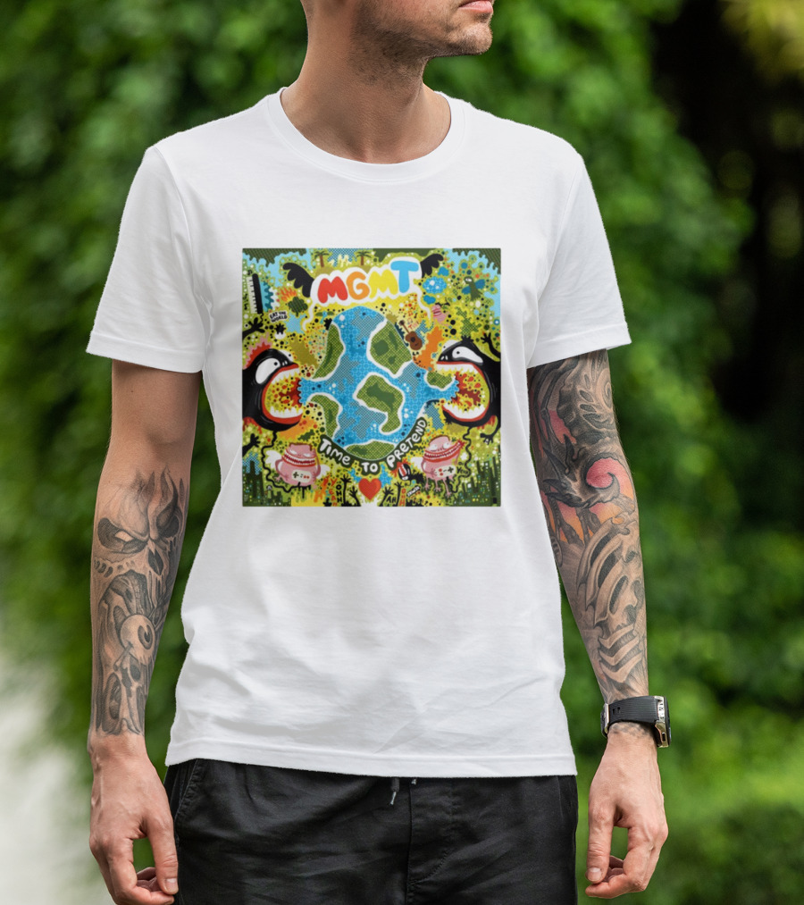 MGMT Time To Pretend EP Colorful Nature Fantasy Album Art T-Shirt
