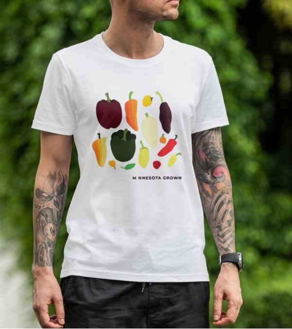 Minnesota Grown Colorful Peppers Variety T-Shirt