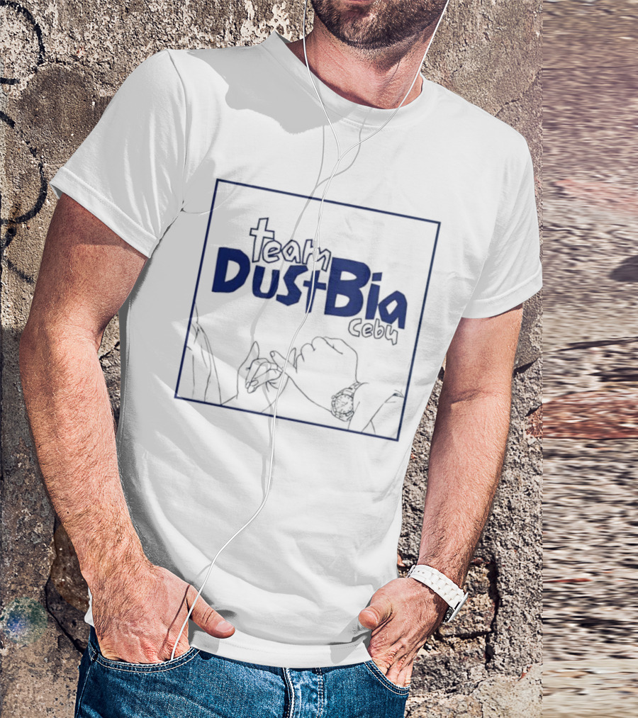 Team DustBia Cebu Hand Gesture Outline Logo T-Shirt