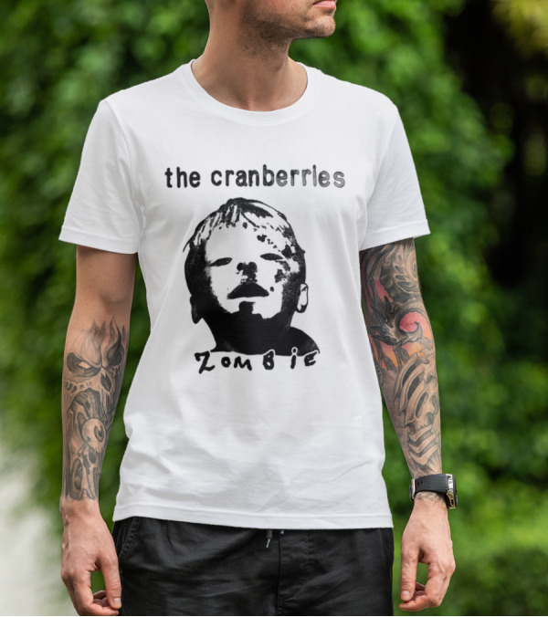 The Cranberries Zombie Kid Face Drawing T-Shirt